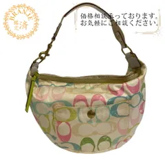 COACHコーチ 133 カラフル ワンショルダー シグネチャー ショルダーバッグ バッグ カバン 斜めがけ 肩掛け ブランド  マルチカラー レディース