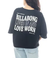 【SALE】2025春夏 新品【BILLABONG/ビラボン】FLAG LOGO LOOSE CROPPED TEE Tシャツ BLK レディース BF013204