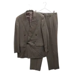 LANVIN (ランバン) 90S ピークドラペル ダブルブレスト ウールダブルジャケット ツータック センタープレス スラックス セットアップ グレーのサムネイル