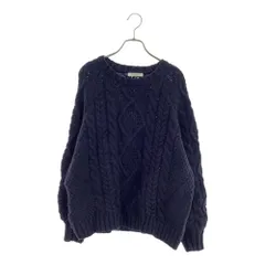 フリークスストア 長袖 セーター F ネイビー FREAK'S STORE ケーブルニット レディース 古着 【240121】