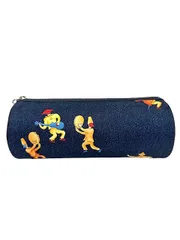 【中古】BVLGARI ブルガリ 小物 ペンケース 柄 レディース メンズ ネイビー＿S17＿セルモアから出品＿s-0135-r17