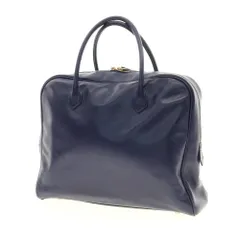 【中古】シセイ Cisei 0901 カーフレザー ブリーフケース パープルネイビー【W37xH29.5xD8.5】【メンズ】のサムネイル