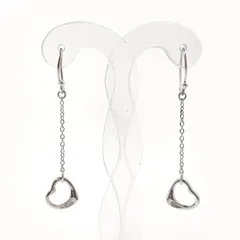 ティファニー ピアス オープンハート ドロップピアス エルサペレッティ  シルバー