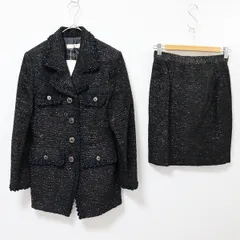 CECIL McBEE セシルマクビー セットアップ スカートスーツ ジャケット スカート ラメ デザインボタン a934059n