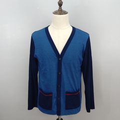 極美品】TKMIXPICE ストレッチ トリコロール ボーダー カーディガン 
