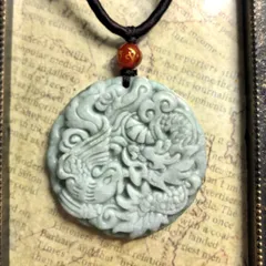 ☆高級品一点物☆【天然石 梅鶴延年】本翡翠 パワーストーン