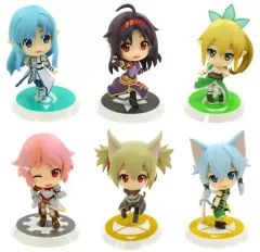 【中古】トレーディングフィギュア 全6種セット ちびきゅんキャラ『ソードアート・オンライン ～マザーズ・ロザリオ～』 「一番くじフィギュアセレクション ソードアート・オンライン」 C賞