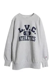 【お得なクーポン配布中!】 90s  ★ チャンピオン リバースウィーブ 3段 カレッジ プリント スウェット メンズ XL / オールド トレーナー 裏起毛 灰 大きいサイズ