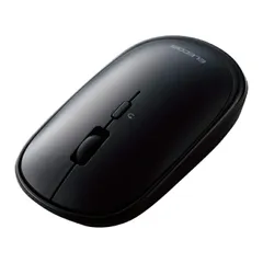 エレコム ワイヤレスマウス Bluetooth Slint M-TM10BBBK 薄型 静音 4ボタン プレゼンモード機能付 ポーチ付