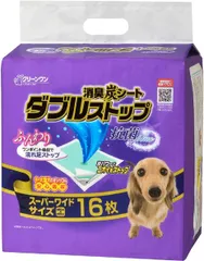 【同梱不可】【2個セット】クリーンワン消臭炭シートダブルストップスーパーワイド16Pのサムネイル