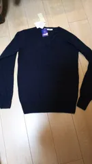 ネイビーVネックニットMサイズ