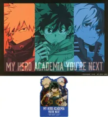 【中古】グッズセット 集合 キャンバス風イラストボード＆ステッカー 「一番くじ 僕のヒーローアカデミア YOU’RE NEXTー」 H賞