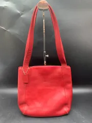 美品 COACHオールドコーチ トートバッグ ハンドバッグ イタリア製 4181 レザーバッグ本革 赤レッド 中古