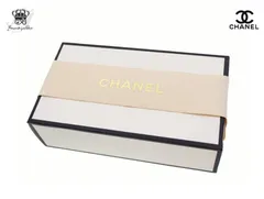 シャネル ラッピングリボン ガブリエル 香水瓶地紋 長68cm×幅6cm ゴールド GABRIELLE CHANEL【Used 開封品】
