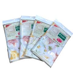 ★送料無料★未使用品 エアコンカバー（花柄） 4枚セット