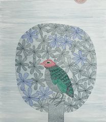 額付】【真作】有元利夫『雲の誕生 NO.4』銅版画 91/155 2002年