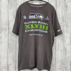 【 NIKE 】ナイキ NFL 2014年 スーパーボウルチャンピョンプリントTシャツ シアトル シーホークス 半袖 Mサイズ