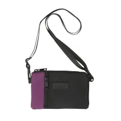 ☆ パープル/ブラック ☆ 撥水 スマホミニショルダー スマホ 入れたまま操作 ショルダーバッグ スマホショルダー スマホショルダーバッグ ミニショルダーバッグ シンプル レディース メンズ 斜めがけ 大人 ミニバッグ ポーチ ポシェット サコッシュ