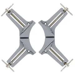 アルミコーナークランプ 70mm 2個組_単品 高儀 GISUKE アルミ コーナー クランプ 70mm 2個組 90度 直角 木工定規 直角定規 直角クランプ DIY 工具 額縁 パネル 木工 釘打ち 溶接 接着 接続 固定