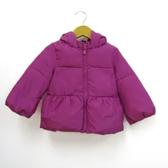 ベビーギャップ 中綿ジャケット ジャンパー アウター パーカー ベビー 女の子用 90サイズ パープル BABY GAP 【中古】