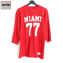 70s USA製 vintage Champion バータグ ナンバリング フットボールＴシャツ メンズ 表記Lサイズ