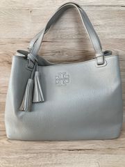 トリーバーチ Tory Burch トートバッグ レザー グレージュ - メルカリ