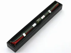 お洒落 正絹 三分紐 帯締め 三分帯締め トンボ玉 帯留め セット 箱入り グリーン エンジ san-6