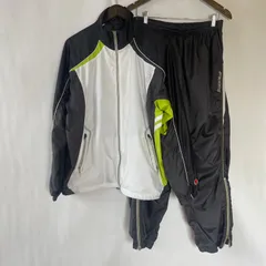 【美品】BabolaT バボラ　テニスウェア　上下セット　ジャージ　セットアップ　ウィンドブレーカー　L  グレー　イエロー