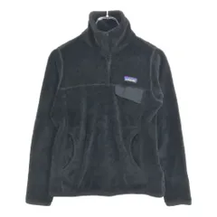 patagonia パタゴニア リツール スナップT フリースジャケット アウトドア ブラック(レディース S)中古 古着 V4805