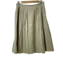 PaulStuart(ポールスチュアート) ロングスカート サイズ8 M レディース美品  - ベージュ プリーツ