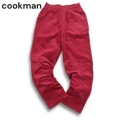 cookman クックマン 秋冬 ロゴ★ コーデュロイ ストレッチ テーパード イージー シェフ パンツ Sz.L メンズ