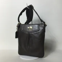 2506-260｜コーチ ショルダーバッグ レザー ダークブラウン