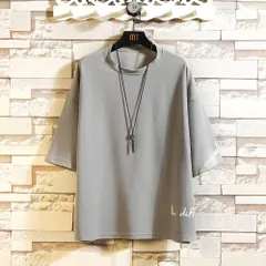☆ グレー ☆ M ☆ 5分袖 Tシャツ メンズ Tシャツ メンズ 5分袖 ビッグtシャツ 半袖 おしゃれ 五分袖 オーバーシルエット ビッグシルエット ロゴ カットソー ロゴT シンプル カジュアル オシャレ ゆったり 春 夏 薄手 アウトドア 涼しい