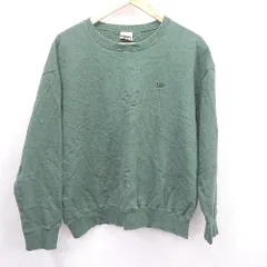 ◇ ⊇ Lee リー ワンポイント刺繍 長袖 スウェットトレーナー サイズM グリーン系 レディース メンズ E  【1506230021673】