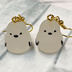 シマエナガ　ピアス　ハンドメイド