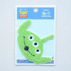 ワッペン アイロン ディズニー エイリアン ピクサー トイストーリー サガラ シール 帽子 被り物 バッグ D01Y2251 ビンテージ アウトドア