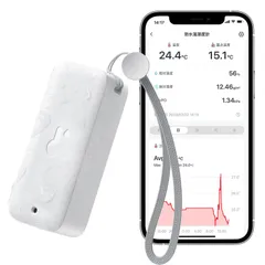 【特価商品】SwitchBot 防水温湿度計 Alexa 温度計 湿度計 - スイッチボット ワイヤレス 室内 屋外用 温湿度計 熱中症対策 スマホで温度湿度管理 デジタル 高精度 コンパクト 温度 湿度 絶対湿度 異常通知 グラフ記録 スマートホーム Ale