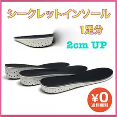 シークレットインソール 2cm 身長アップ 男女兼用 中敷