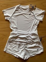 アシックス レディーステニスウェア ホワイト Ｍ