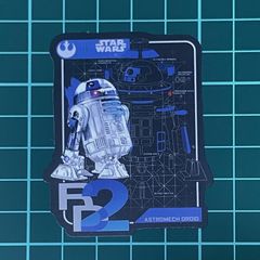 ST474 ステッカー シール スターウォーズ R2-D2 ロボット スマホ