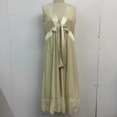Ray BEAMS レイビームス ワンピース ひざ丈スカート ドレス シフォン リボンのサムネイル