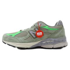 New Balance (뉴 밸런스) × Patta 990V3 Keep Your Family Close M990PP3 × 파타 90V3 킵 유아 패밀리 클로즈 로우 컷 스니커 올리브 US8.5/26.5cm