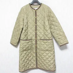 良品 22AW Traditional Weatherwear トラディショナルウェザーウェア ARKLEY LONG アークリーロング キルティングコート 36 ベージュ レディース 古着 中古 USED