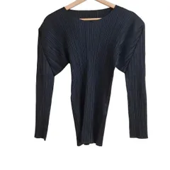 未使用品　プリーツプリーズ　長袖トップス　カットソー　丸首シャツ 2025年最新】PLEATS PLEASE レディース 長袖 Tシャツ