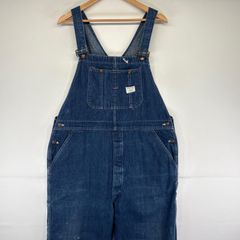 古着 70's/70年代 ヴィンテージ ビッグマック BIG MAC オーバーオール デニム ワンポイントロゴ JC Penny 大きいサイズ ワーク  ブルー メンズ