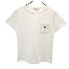 メゾンキツネ ポルトガル製 半袖 Tシャツ S ホワイト MAISON KITSUNE レディース 古着 【240515】 メール便可