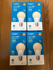 Tapo スマート LED調光 電球色 E26 800lm Alexa 4個セット