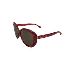 ドルチェ&ガッバーナ ドルガバ DG4248 2923/73 55□19 140 サングラス アイウェア レッド ラウンドフレーム DOLCE&GABBANA