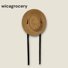 WICAGROCERY ウィカグロサリー　麦わら帽子 wicagrocery】 ウィカグロサリー 麦わら帽子Round Garden
