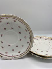 maman様2枚おまとめ Limoges【リモージュ】スミレのデザートプレート